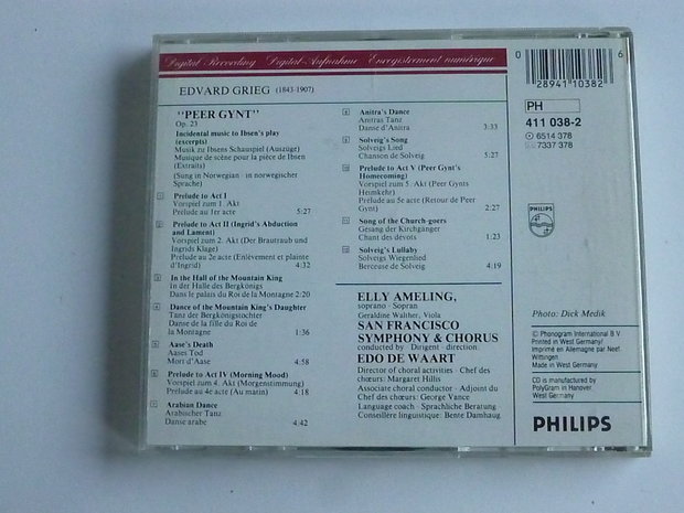 Grieg - Peer Gynt / Edo de Waart, Elly Ameling