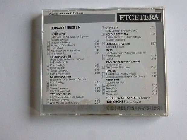 Leonard Bernstein Songs - Roberta Alexander