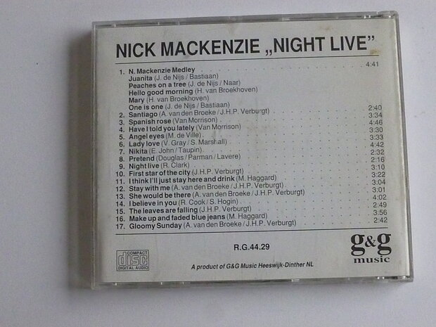 Nick Mackenzie - Night Live