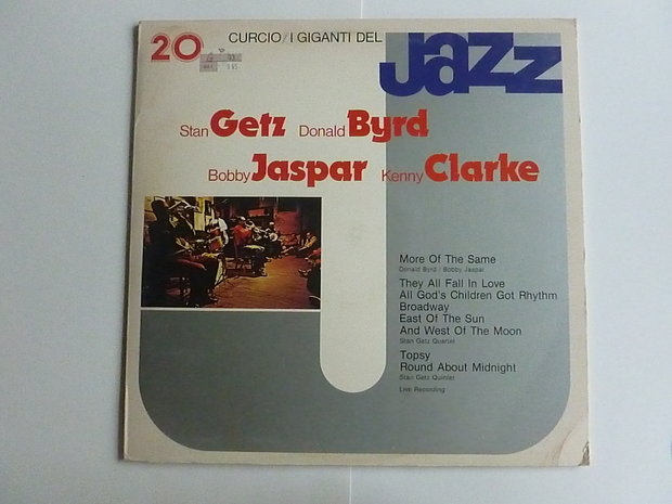 Stan Getz , Donald Byrd, Bobby Jaspar, Kenny Clarke - i giganti del Jazz (LP)