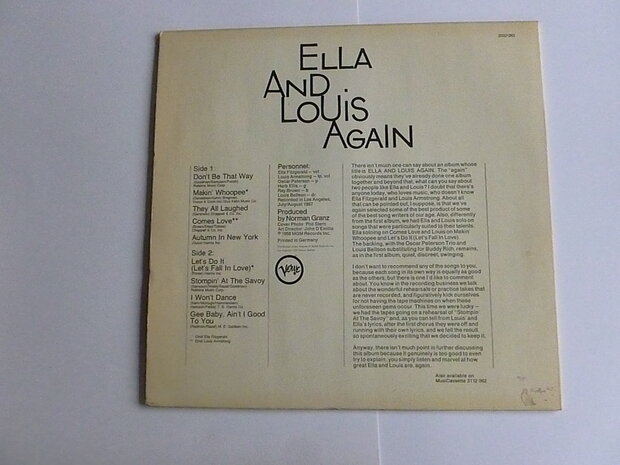 Ella and Louis Again vol.1 (LP)