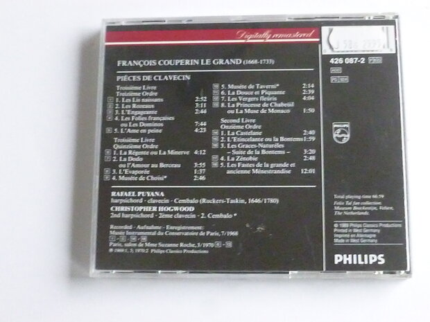 Francois Couperin Le Grand - Pieces de Clavecin / R. Puyana