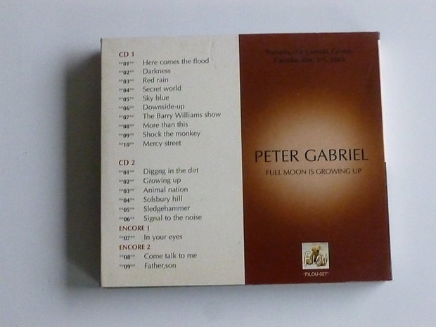 Peter Gabriel - Full Moon is Growing up (2 CD)