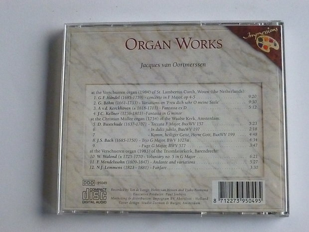 Jacques van Oortmerssen - Organ Works