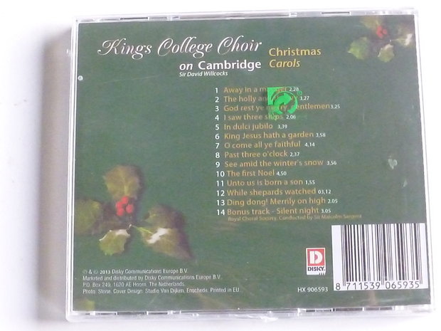 Kings College Choir - on Cambridge / Christmas Carols (nieuw)