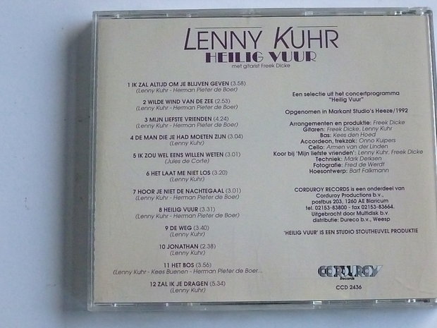 Lenny Kuhr - Heilig Vuur (gesigneerd)