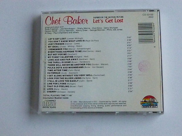 Chet Baker - Let's get lost (giants of jazz)