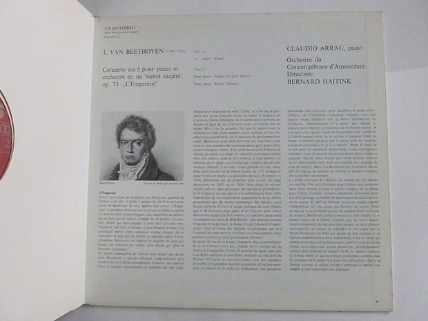 Beethoven - Klavierkonzert 5 / Claudio Arrau (LP)