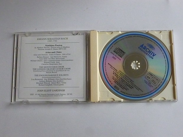 Bach - Matthaus Passion / John Eliot Gardiner