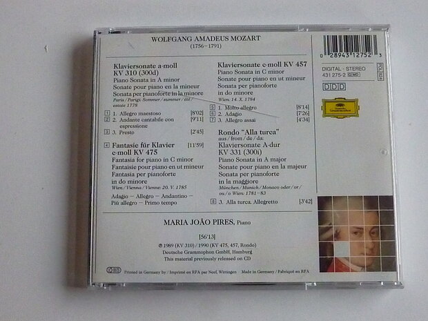 Mozart - Klaviersonaten 310, 457 / Maria Joao Pires