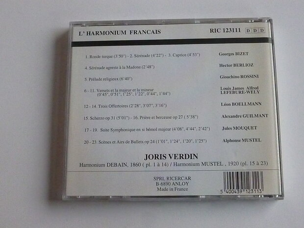 Joris Verdin - L' Harmonium Francais