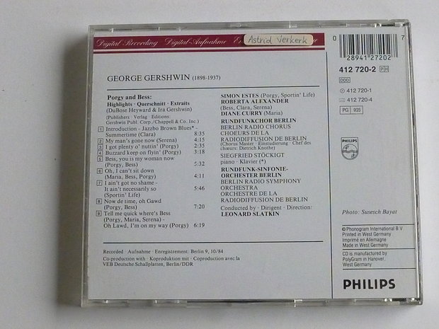 Gershwin - Porgy and Bess / Leonard Slatkin