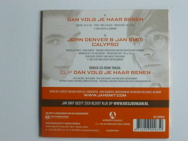 Jan Smit - Dan volg je haar benen (CD Single)