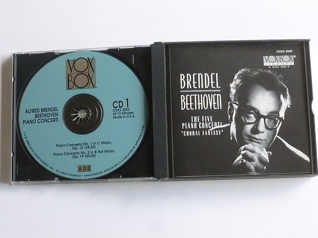 Alfred Brendel plays Beethoven / 5 piano concerti (3 CD)