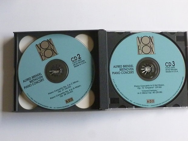 Alfred Brendel plays Beethoven / 5 piano concerti (3 CD)