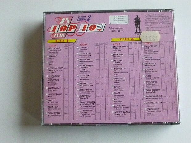 25 jaar Top 40 Hits Deel 2 / 1969-1972 (2 CD)