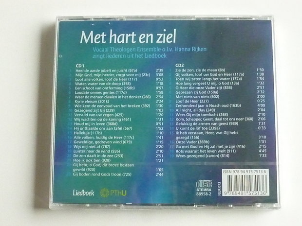 Met Hart en Ziel - Hanna Rijken zingt liederen uit het Liedboek (2 CD) nieuw