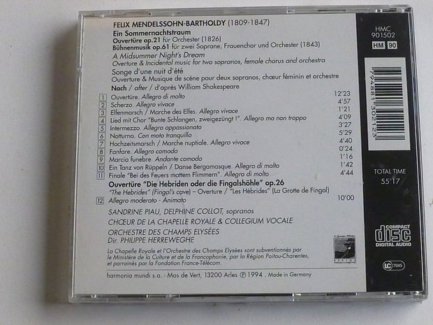 Mendelssohn - Ein Sommernachtstraum / Philippe Herreweghe