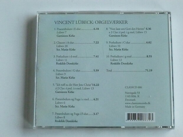 Vincent Lübeck - Organ Works