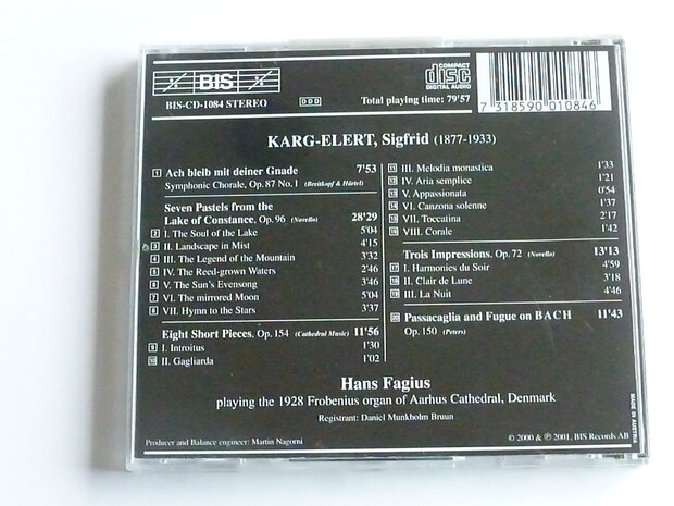 Sigfrid Karg-Elert - Pastels & Impressions / Hans Fagius