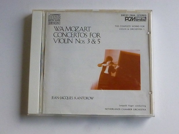 Mozart - Concertos no 3 & 5 / Jean-Jacques Kantorow (Japan)