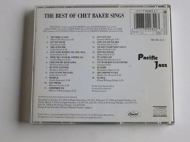 Chet Baker - The best of Chet Baker Sings