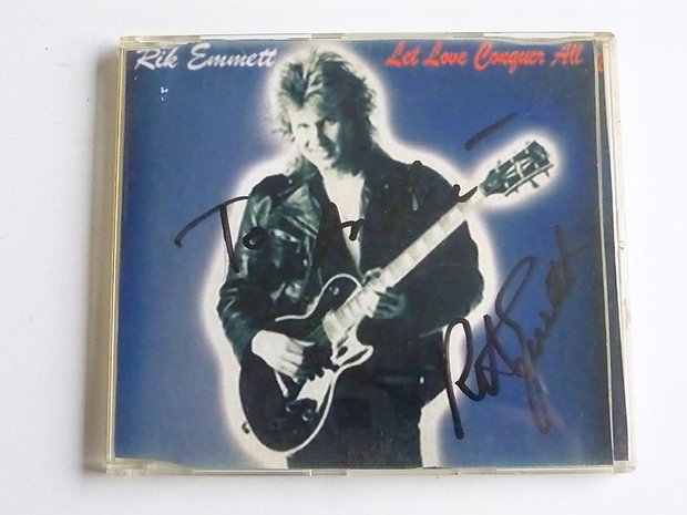 Rik Emmett (Triumph)- Let love conquer all (cd single) gesigneerd