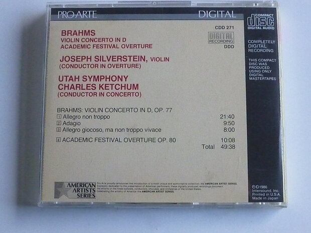 Brahms - Violin Concerto / Joseph Silverstein (made in Japan)