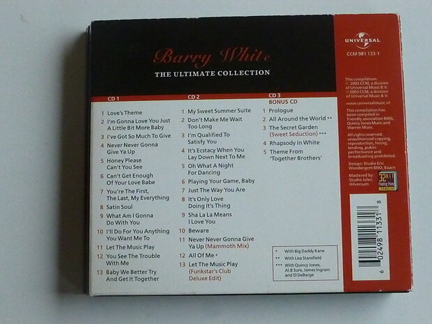 Barry White - The Ultimate Collection (3 CD)