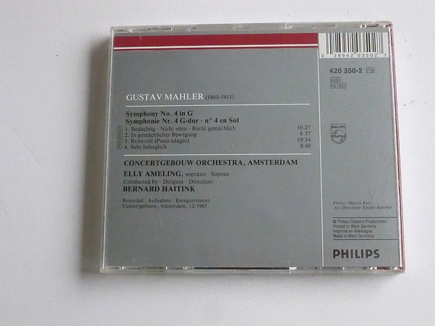 Mahler - Symphony 4 / Elly Ameling , Bernard Haitink