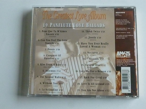 The Greatest Love Album - 19 Panflute love ballads