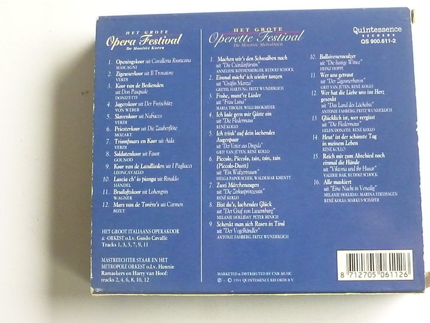 Het grote Opera en Operette Festival (2 CD)