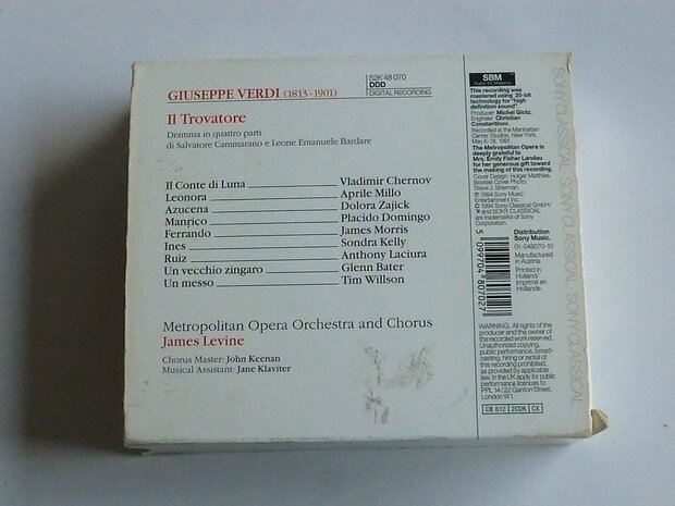 Verdi - Il Trovatore / James Levine, Placido Domingo (2 CD)