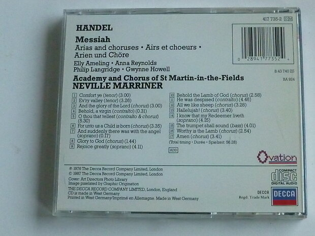 Handel - Messiah / Neville Marriner