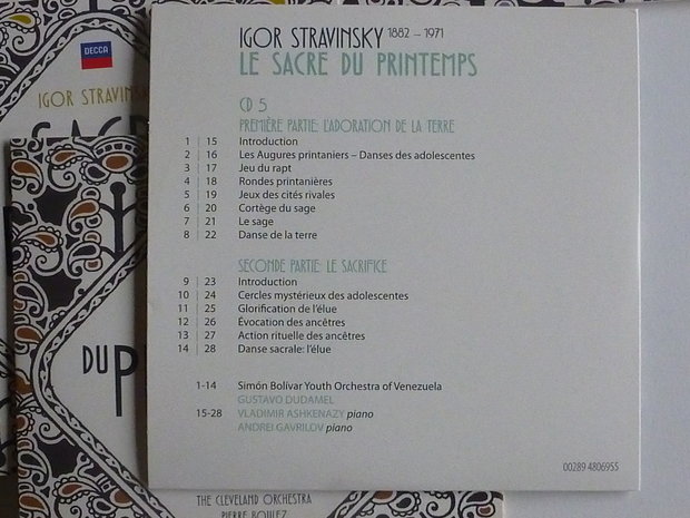 Stravinsky - Le Sacre du Printemps (DVD + 5 CD)