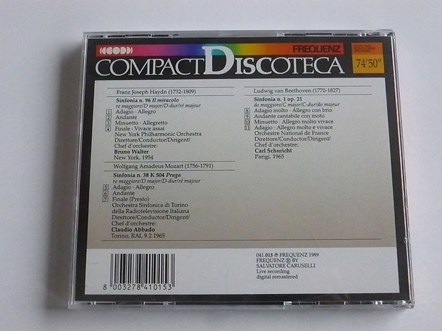 Haydn, Mozart, Beethoven - Bruno Walter/ Claudio Abbado/ Schuricht