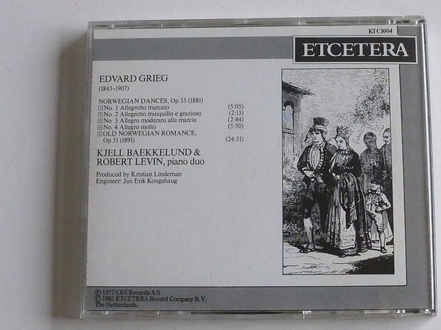 Grieg - Piano Music for four hands / Kjell Baekkelund, Robert Levin