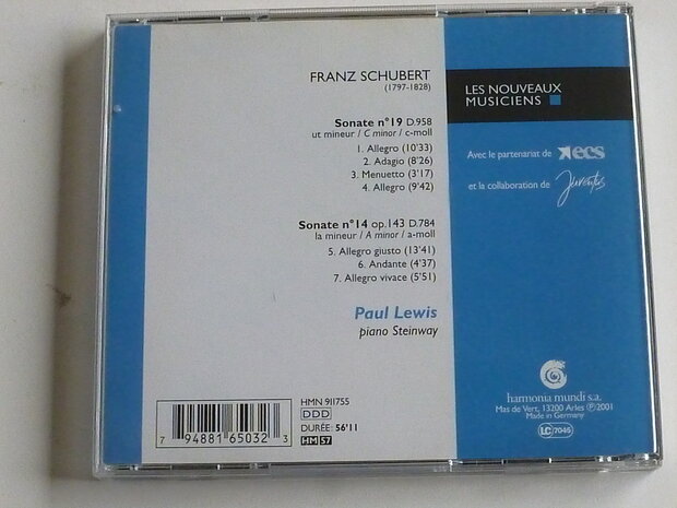 Schubert - Sonates 14, 19 / Paul Lewis