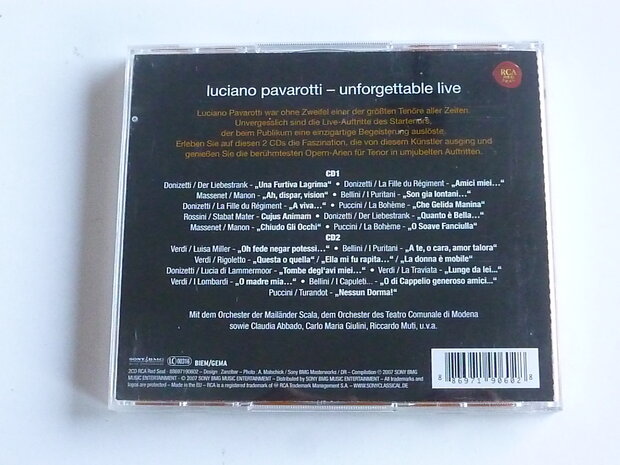 Pavarotti - Unforgettable Live (2 CD)