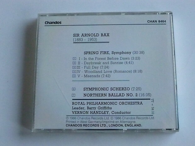 Sir Arnold Bax - Spring Fire / Vernon Handley