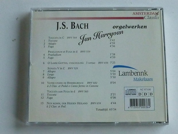 J.S. Bach - Orgelwerken / Jan Harryvan