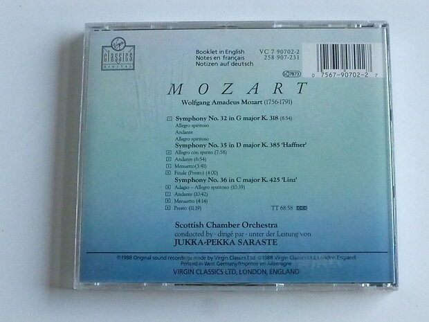 Mozart - Symphony 32,35,36 / Jukka Pekka Saraste