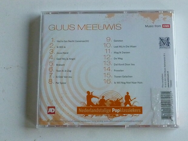 Guus Meeuwis - Nederlandstalige Popklassiekers (nieuw)