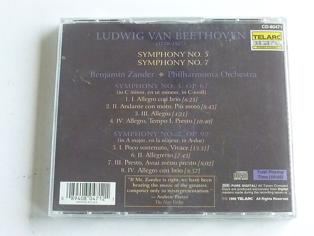 Beethoven - Symphony 5, 7 / Benjamin Zander (2 CD)