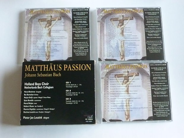 Bach - Matthäus Passion / Holland Boys Choir , P J Leusink (3 CD)