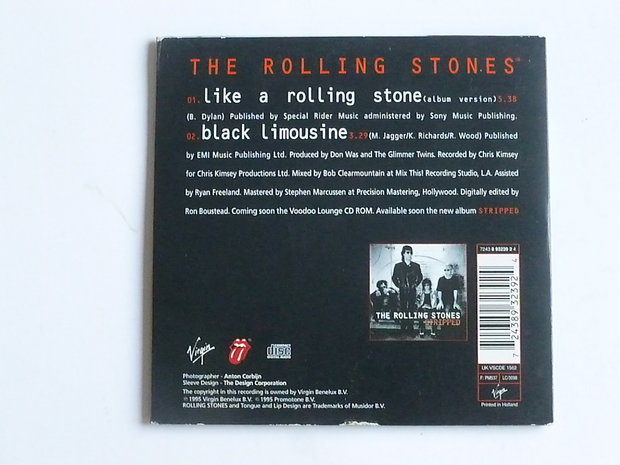 Rolling Stones - Like a Rolling Stone (CD Single) foto Anton Corbijn