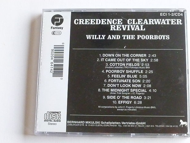 Creedence Clearwater Revival - Willy and the Poor Boys