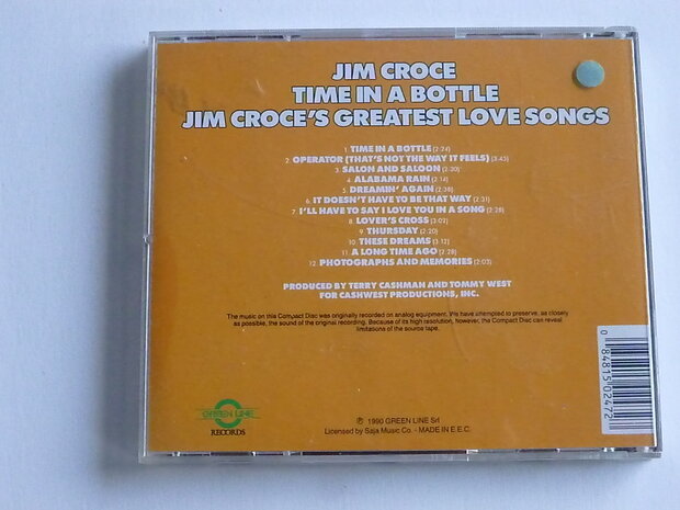 Jim Croce - Time in a bottle / Greatest love songs