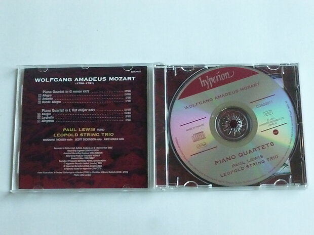 Mozart - Piano Quartets / Paul Lewis, Leopold String Trio
