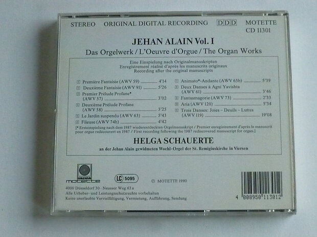 Jehan Alain - Das Orgelwerk vol. I / Helga Schauerte